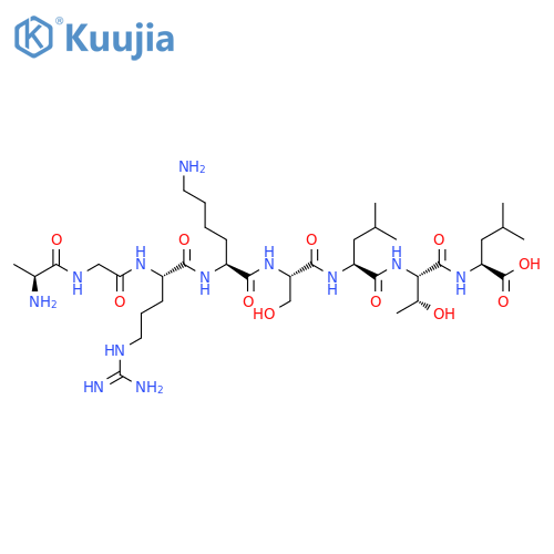 L-Leucine, L-alanylglycyl-L-arginyl-L-lysyl-L-seryl-L-leucyl-L-threonyl- structure