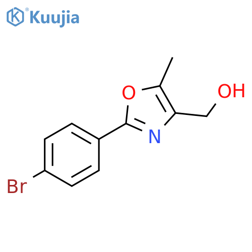 4-Oxazolemethanol, 2-(4-bromophenyl)-5-methyl- structure