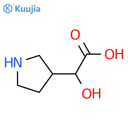 2-hydroxy-2-(pyrrolidin-3-yl)acetic acid structure