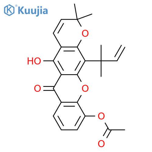 Macluraxanthone; 9-Deoxy, 10-Ac structure