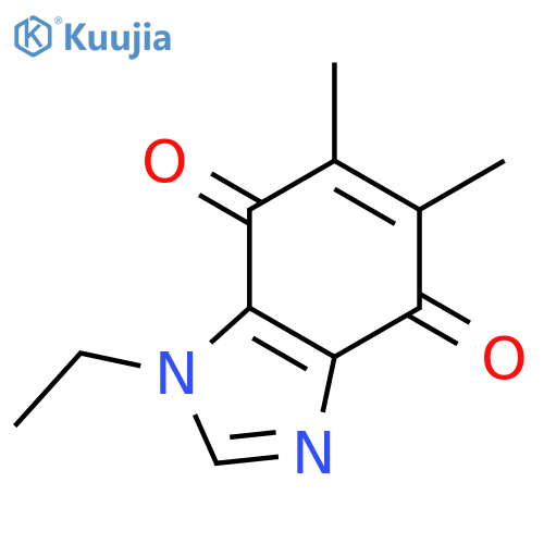 1H-BENZIMIDAZOLE-4,7-DIONE, 1-ETHYL-5,6-DIMETHYL- structure