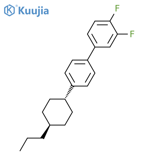 4'-(trans-4-Propylcyclohexyl)-3,4-difluorobiphenyl structure