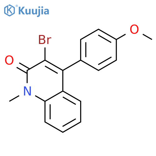 3-BROMO-4-(4-METHOXY-PHENYL)-1-METHYL-1H-QUINOLIN-2-ONE structure