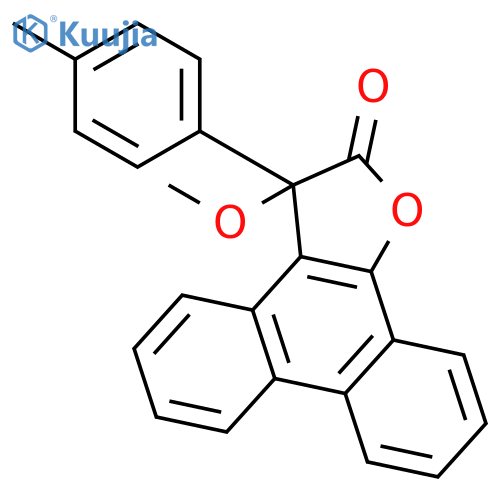 PHENANTHRO[9,10-B]FURAN-2(3H)-ONE, 3-METHOXY-3-(4-METHYLPHENYL)- structure