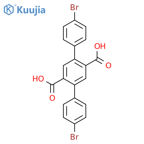 [1,1':4',1''-TERPHENYL]-2',5'-DICARBOXYLIC ACID, 4,4''-DIBROMO- structure