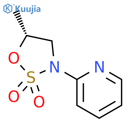 Pyridine, 2-[(5R)-5-methyl-2,2-dioxido-1,2,3-oxathiazolidin-3-yl]- structure