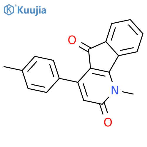 1H-Indeno[1,2-b]pyridine-2,5-dione, 1-methyl-4-(4-methylphenyl)- structure