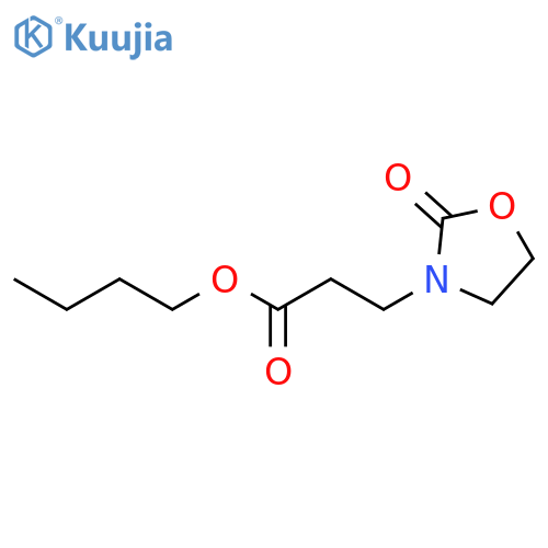 3-Oxazolidinepropanoic acid, 2-oxo-, butyl ester structure