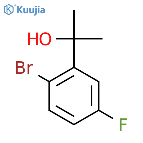 2-(2-Bromo-5-fluorophenyl)propan-2-ol structure