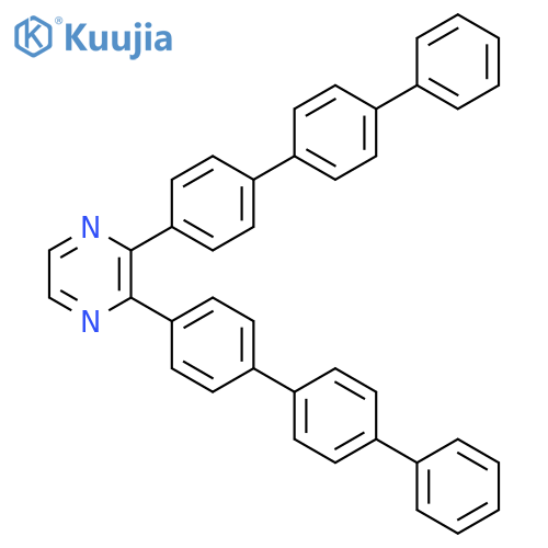 Pyrazine, 2,3-bis([1,1':4',1''-terphenyl]-4-yl)- structure