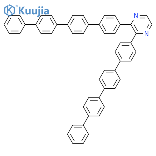 PYRAZINE, 2,3-BIS([1,1':4',1'':4'',1'''-QUATERPHENYL]-4-YL)- structure