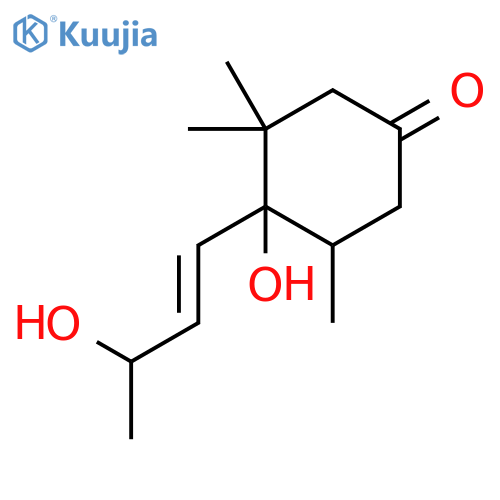 (4S,5R)-4-hydroxy-4-[(1E,3S)-3-hydroxy-1-butenyl]-3,3,5-trimethyl-cyclohexanone structure
