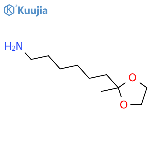 1,3-Dioxolane-2-hexanamine, structure