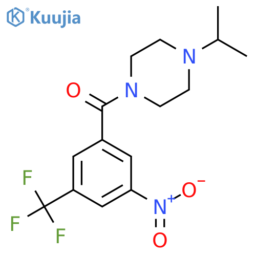Piperazine, 1-(1-methylethyl)-4-[3-nitro-5-(trifluoromethyl)benzoyl]- structure