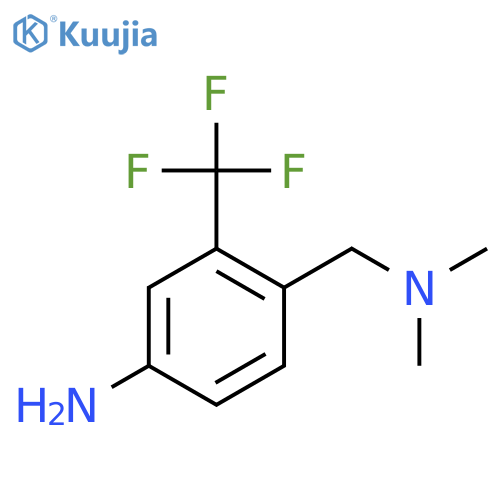 Benzenemethanamine, 4-amino-N,N-dimethyl-2-(trifluoromethyl)- structure