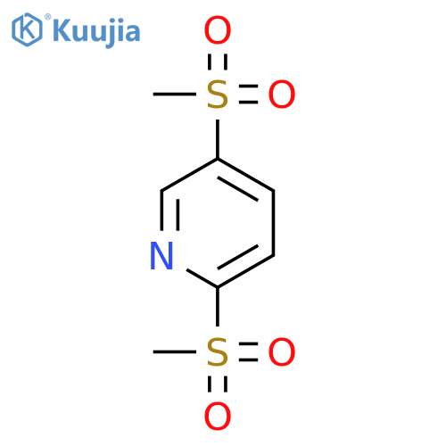 Pyridine, 2,5-bis(methylsulfonyl)- structure