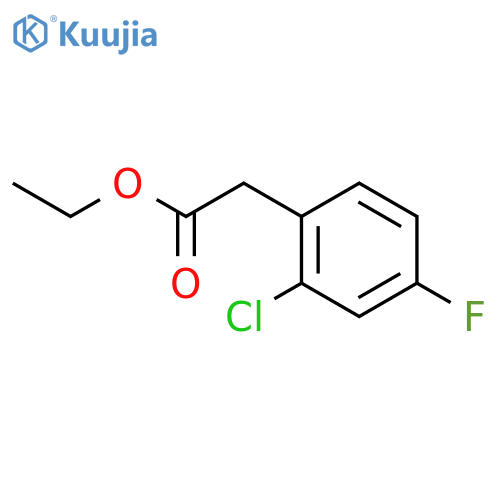 Ethyl 2-chloro-4-fluorophenylacetate structure