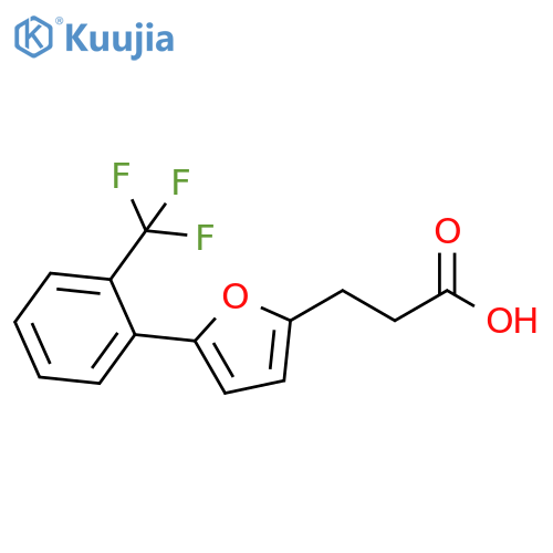 2-Furanpropanoic acid,5-[2-(trifluoromethyl)phenyl]- structure