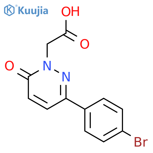 2-[3-(4-bromophenyl)-6-oxo-1,6-dihydropyridazin-1-yl]acetic acid structure