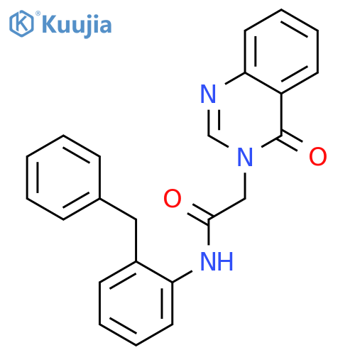 N-(2-Benzylphenyl)-2-(4-oxoquinazolin-3(4H)-yl)acetamide structure