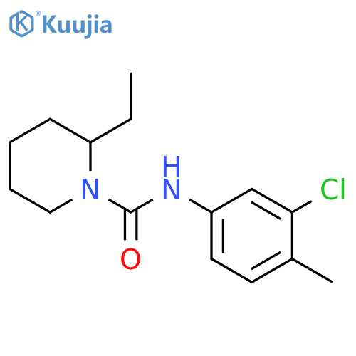 N-(3-Chloro-4-methylphenyl)-2-ethylpiperidine-1-carboxamide structure