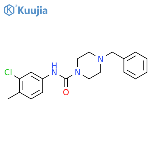 N-(3-Chloro-4-methylphenyl)(4-benzylpiperazinyl)formamide structure