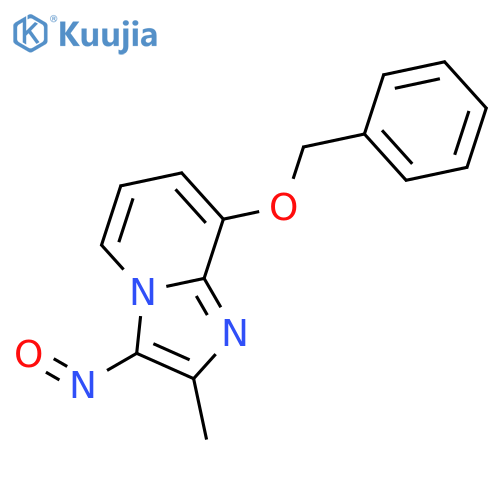 Imidazo[1,2-a]pyridine, 2-methyl-3-nitroso-8-(phenylmethoxy)- structure