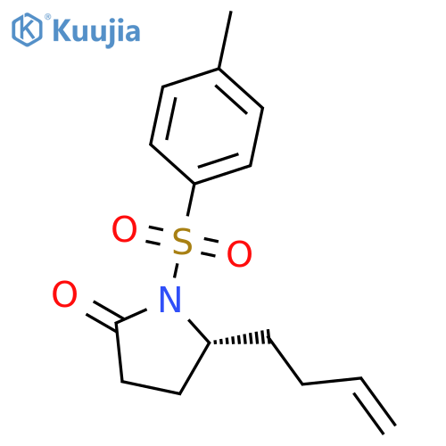 2-Pyrrolidinone, 5-(3-butenyl)-1-[(4-methylphenyl)sulfonyl]-, (5R)- structure