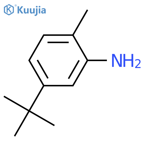 Benzenamine,5-(1,1-dimethylethyl)-2-methyl- structure