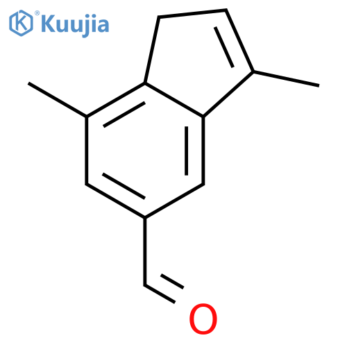3,7-Dimethyl-1H-indene-5-carboxaldehyde structure