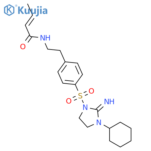 2-Butenamide,N-[2-[4-[(3-cyclohexyl-2-imino-1-imidazolidinyl)sulfonyl]phenyl]ethyl]- structure