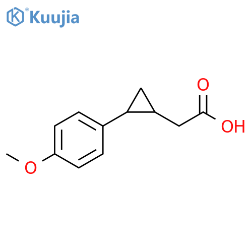 2-2-(4-methoxyphenyl)cyclopropylacetic acid structure