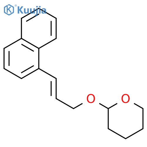 2H-Pyran, tetrahydro-2-[[(2E)-3-(1-naphthalenyl)-2-propenyl]oxy]- structure