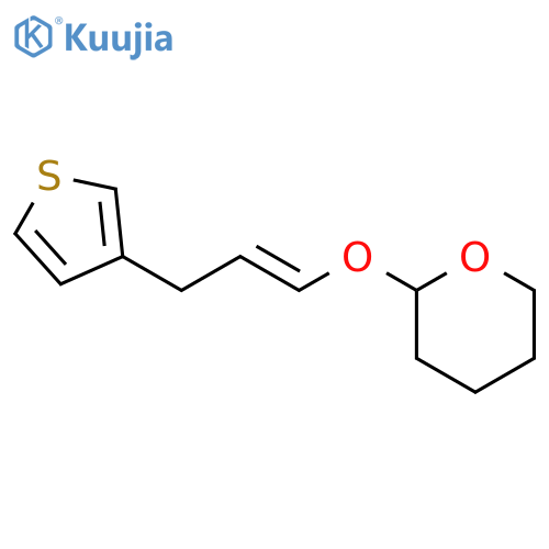 2H-PYRAN, TETRAHYDRO-2-[[3-(3-THIENYL)-1-PROPENYL]OXY]- structure