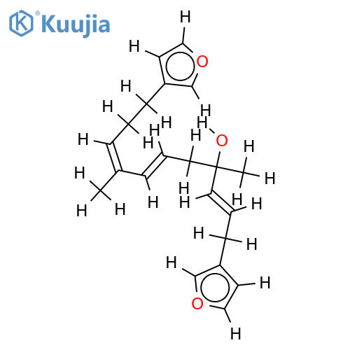 1,11-Di-3-furanyl-4,8-dimethuyl-2,6,8-undecatrien-4-ol structure