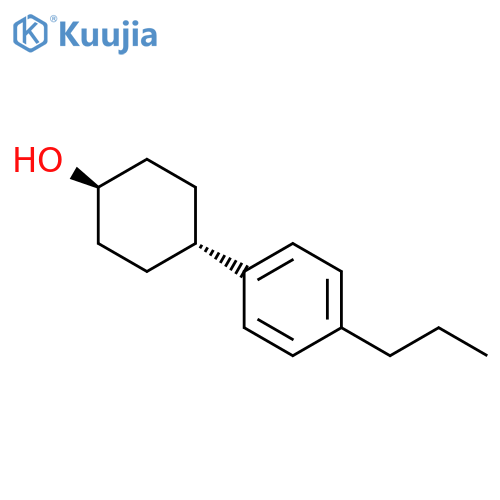 Cyclohexanol, 4-(4-propylphenyl)-, trans- structure