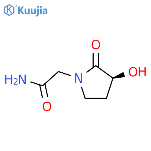 1-Pyrrolidineacetamide,3-hydroxy-2-oxo-, (S)- (9CI) structure