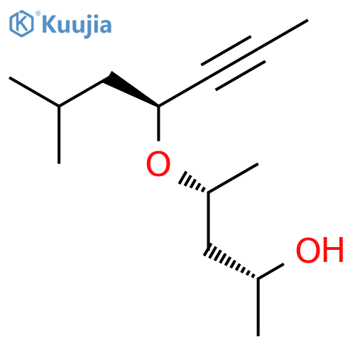 2-PENTANOL, 4-[[(1S)-1-(2-METHYLPROPYL)-2-BUTYNYL]OXY]-, (2R,4R)- structure