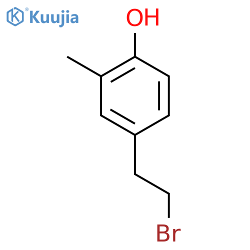 PHENOL, 4-(2-BROMOETHYL)-2-METHYL- structure