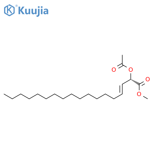 3-Octadecenoic acid, 2-(acetyloxy)-, methyl ester, (2S,3E)- structure