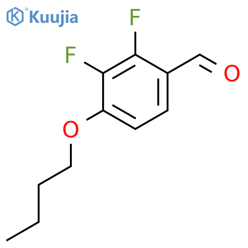 Benzaldehyde, 4-butoxy-2,3-difluoro- structure