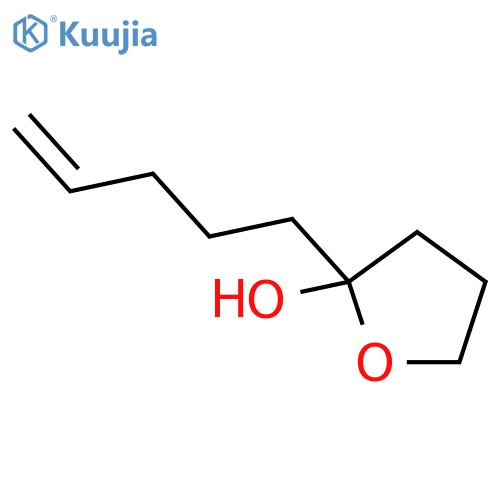 2-(Pent-4-en-1-yl)tetrahydrofuran-2-ol structure