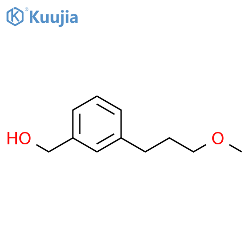 [3-(3-methoxypropyl)phenyl]methanol structure