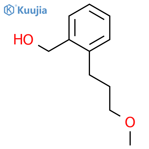 BENZENEMETHANOL, 2-(3-METHOXYPROPYL)- structure