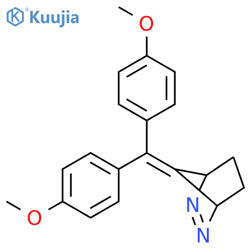 2,3-Diazabicyclo[2.2.1]hept-2-ene, 7-[bis(4-methoxyphenyl)methylene]- structure