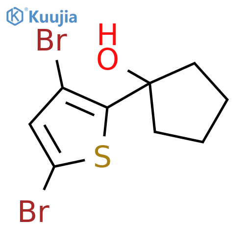 CYCLOPENTANOL, 1-(3,5-DIBROMO-2-THIENYL)- structure