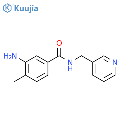 3-Amino-4-methyl-N-(3-pyridylmethyl)benzamide structure