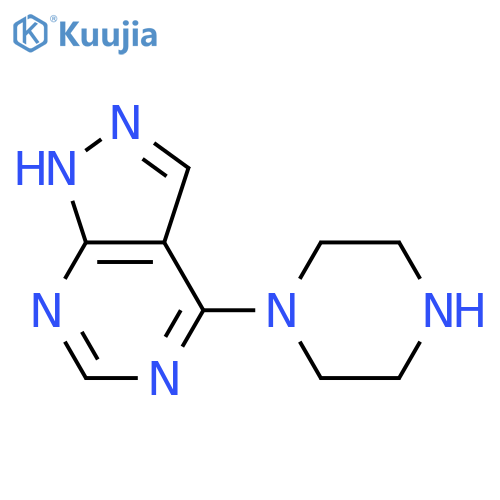1-{1H-pyrazolo3,4-dpyrimidin-4-yl}piperazine structure