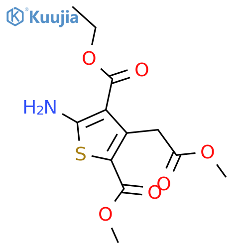 4-Ethyl 2-Methyl 5-Amino-3-(2-methoxy-2-oxoethyl)thiophene-2,4-dicarboxylate structure
