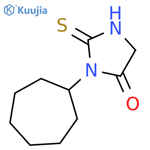 1-cycloheptyl-2-sulfanyl-4,5-dihydro-1H-imidazol-5-one structure